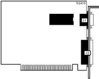 ADVANCED TRANSDUCER DEVICES [Monochrome] ZUCKERBOARD MONOCHROME DISPLAY HALF-CARD